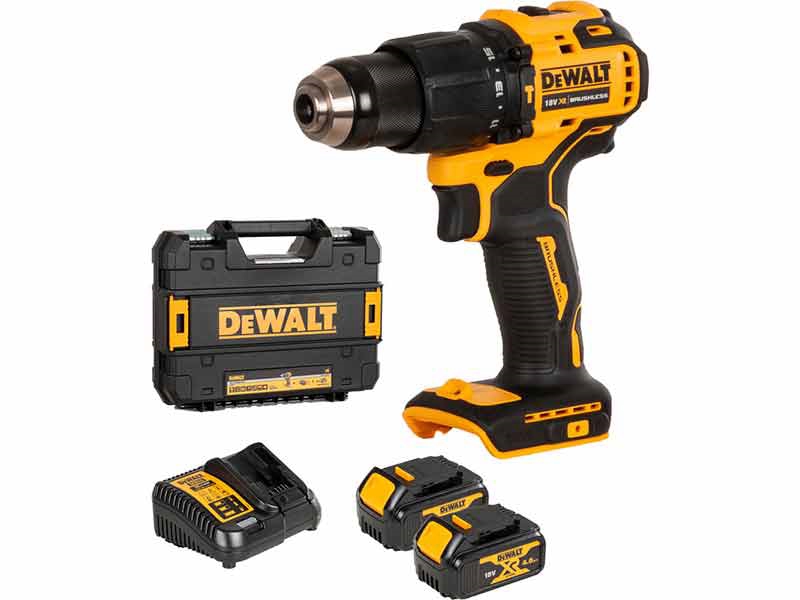 Dewalt Akku-Schlagbohrschrauber Brushless 18v Xr 4ah (Dcd709m2t-Qw)