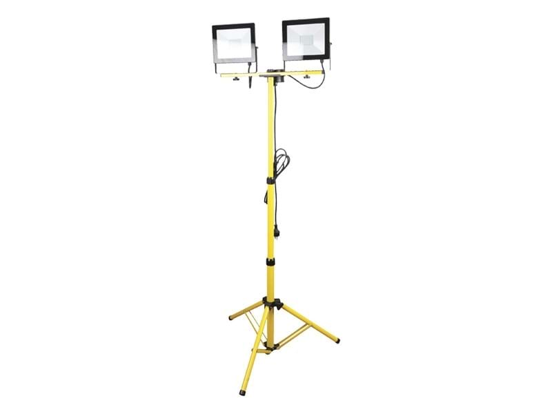 Akifix Proiettore Led Telescopico Con Treppiede 2x50W